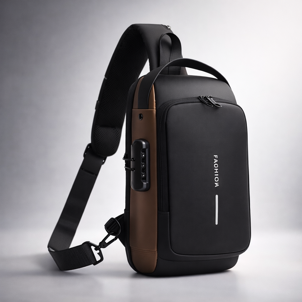 SAC BANDOULIÈRE ANTI-VOL AVEC PORT USB – IMPERMÉABLE